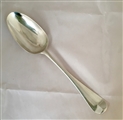 An Antique Hallmarked Sterling George II Silver Hanoverian Pattern Tablespoon, 1758