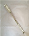 An especially good Antique hallmarked Silver George III Silver Feather Edged Marrow Scoop, 1773