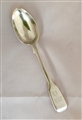 An Antique Victorian Hallmarked Sterling Silver Fiddle Pattern Teaspoon,1876