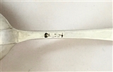 An Antique George III Hallmarked Sterling Silver Fancy Head pattern teaspoon