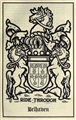 Meissen Armorial Porcelain Plate LORD BELHAVEN & STENTON HAMILTON Crest Coat Arms