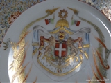 KING VITTORIO EMANUELE ITALY Savoy Armorial Porcelain JAPANESE Plate