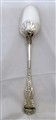 Antique Early Victorian Sterling Silver Kings Husk (variant) Anthemion Heel Pattern Gravy Spoon. 1841