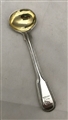 George III Hallmarked Sterling Silver Fiddle and Thread Pattern Salt Spoon 1815
