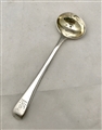 George III Hallmarked Sterling Silver Old English Pattern Salt Spoon 1800
