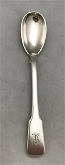 Maltese Hallmarked Antique Silver Egg Spoon 1852