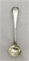 Antique Victorian Sterling Silver Old English Military Thread Pattern Salt Spoon 1847