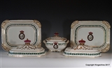 Superb Chamberlains WORCESTER Armorial Porcelain Set IRISH VISCOUNT