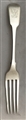 Antique George III Sterling Silver Fiddle Pattern Dessert Fork 1815