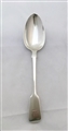 Antique Victorian Sterling Silver Fiddle Pattern Table Spoon 1850