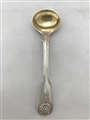 Antique Sterling Silver Victorian Fiddle, Thread and Shell Pattern Salt Spoon 1844