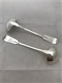 Antique Sterling Silver George III Pair Aberdeen Toddy or Sauce Ladles c.1820