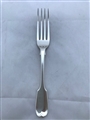 Antique Sterling Silver Victorian Fiddle pattern Dessert Fork 1855