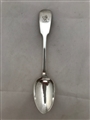 Antique Sterling Silver Victorian Fiddle Pattern Dessert Spoon 1845