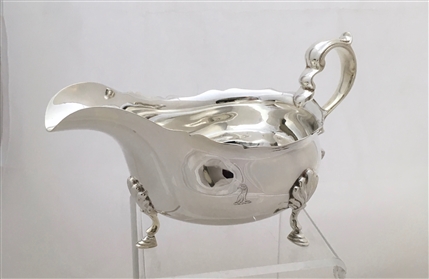 Antique Silver Plated Sauce Boat c.1900