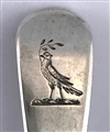 Antique Sterling Silver Hallmarked Georgian Fiddle Pattern Salt Spoon 1812