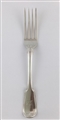 Antique Sterling Silver Hallmarked George IV Fiddle and Thread Pattern Table Fork 1827
