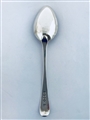 Antique George III Hallmarked Sterling Silver Old English Pattern Dessert Spoon 1799