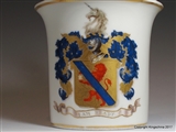 Armorial Porcelain Cup FAIRLIE Braid Castle SCOTLAND Coat Arms Crest