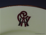 Minton Armorial Porcelain Plates LORD NUNBURNHOLME WILSON MONOGRAM Coat Arms Crest