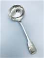 Antique George IV Sterling Silver Fiddle Pattern Sauce Ladle 1822