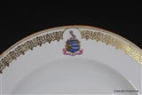 Armorial Plate FOWLER Coat arms Crest OWL