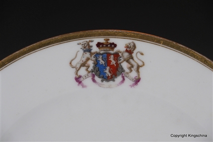 Sevres Armorial Porcelain Plate HERBERT Highclere Castle