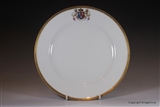 Sevres Armorial Porcelain Plate HERBERT Highclere Castle