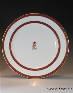 Armorial Monogram Crest Plate TOOTH