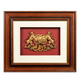 Marquess of Clanricarde De Burgh-Canning: A Pair of Victorian armorial carriage badges