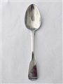 An antique Georgian sterling silver fiddle pattern teaspoon 1829