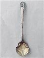 Antique Georgian sterling silver salt shovel 1775 circa.