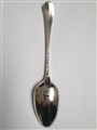 Antique Early George III Hallmarked Sterling Silver Old English Pattern Table Spoon, 1763