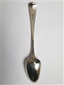 Antique George III Hallmarked Sterling Silver Old English Wriggle Edge Bright-cut Tablespoon, 1792