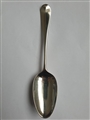 Antique George III Hallmarked Sterling Silver Hanoverian Pattern Dessert Spoon, 1762