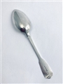 Antique George IV Hallmarked Sterling Silver Fiddle Pattern Tablespoon 1828