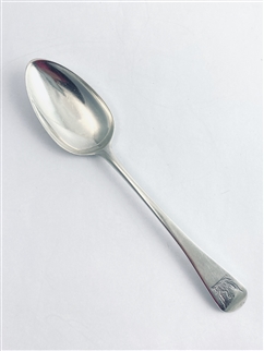 Antique George III Hallmarked Sterling Silver Old English Pattern Tablespoon 1787