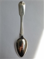 Antique Victorian Hallmarked Sterling Silver Fiddle Pattern Dessert Spoon, 1841