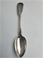 Antique Victorian Hallmarked Sterling Silver Fiddle Pattern Dessert Spoon, 1841