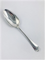 Antique George III Hallmarked Sterling Silver Hanoverian Pattern Tablespoon 1766