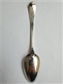 Antique George III Hallmarked Sterling Silver Old English Thread Pattern Dessert Spoon, 1792