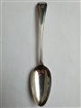 Antique George III Hallmarked Sterling Silver Old English Thread Pattern Dessert Spoon, 1792