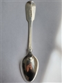 Antique William IV Hallmarked Sterling Silver Feather-edged Fiddle Pattern Dessert Spoon, 1835
