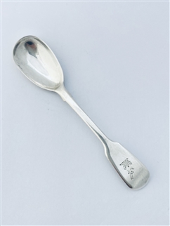 Antique William IV Hallmarked Sterling Silver Fiddle Pattern Egg Spoon 1833