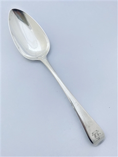 Antique George III Hallmarked Sterling Silver Old English Pattern Tablespoon 1798