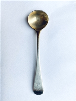 Antique Victorian Hallmarked Sterling Silver Old English Pattern Salt Spoon 1882