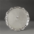 QUEEN VICTORIA ROYAL PRESENTATION: A George II silver salver