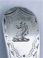 Antique George III Hallmarked Sterling Silver Old English Bright Cut Teaspoon 1804