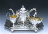 Antique Silver George III Three-Piece Tea Set made in 1796-98