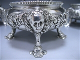 Set of Four Antique Silver Salts made for Viscount Melbourne’s Father & Grandfather in 1750-69